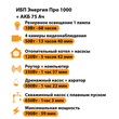 ИБП для котла Энергия Про 1000 + Аккумулятор 75 Ач 12 В (700Вт - 59мин) - ИБП и АКБ - ИБП для котлов - Магазин сварочных аппаратов, сварочных инверторов, мотопомп, двигателей для мотоблоков ПроЭлектроТок
